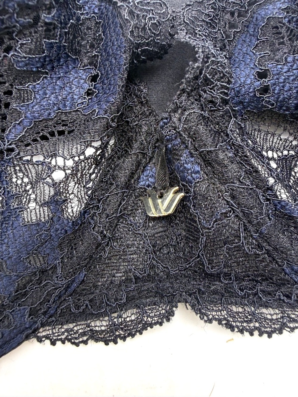 Wacoal Modern Affair Plunge Underwire Bra 32G Night Sky/ Black - Picture 4 of 8